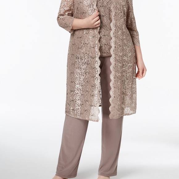 R & M Richards Champagne Pants- Mid-rise Sz 18 - Picture 2 of 6